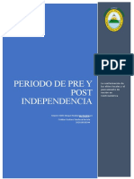 Periodo de Pre y Post Independencia