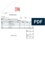 Proforma para compra de materiales de oficina