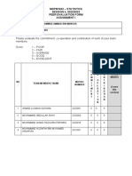 MDPM1033 - Peer Evaluation Form - Assignment 1