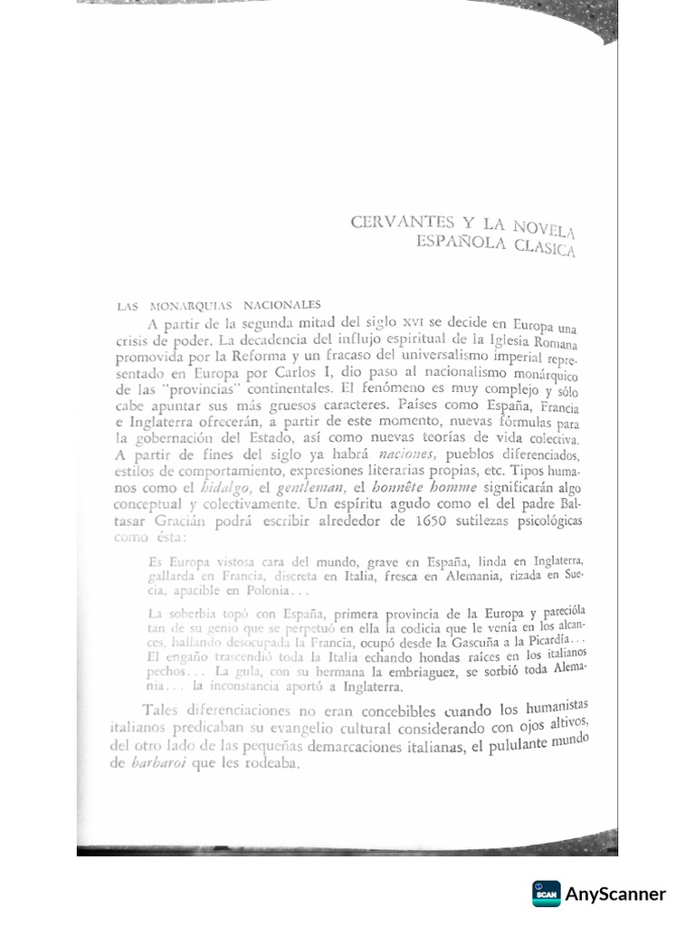 Cervantes y La Novela Española Clásica (Serrano Poncela) PDF