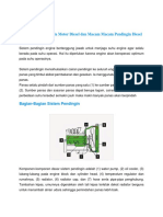 Sistem Pendingin Mesin Diesel 2020