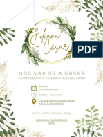 Invitacion Boda Juliana y Cesar 3 Diciembre