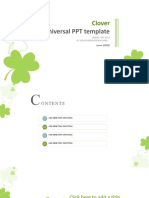 Aesthetic Universal PPT Template: Clover