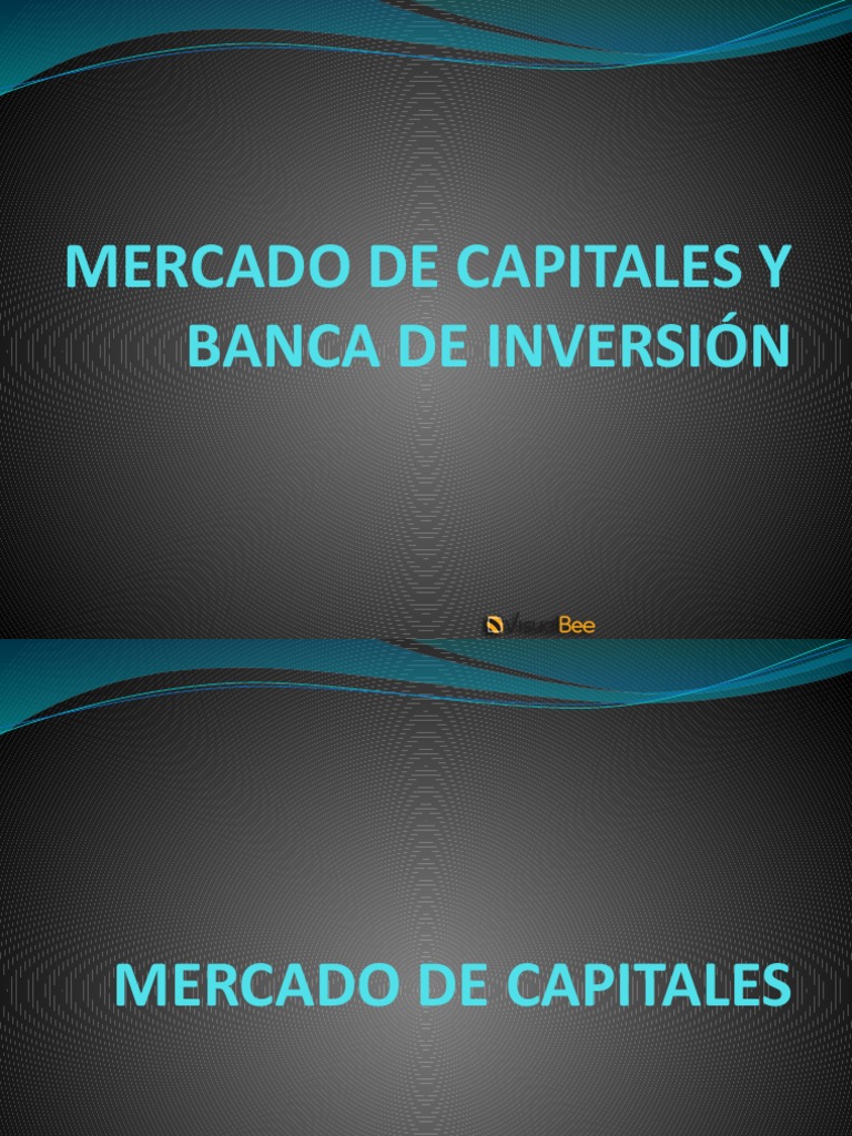 Mercado de Capitales y Banca de Inversión | PDF | Bolsa | Bancos