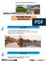 Empresa Local de Agua Potable y Alcantarillado Sucre informe inicial 2021