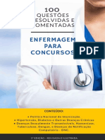 100 QUESTÕES DE ENFERMAGEM PARA CONCURSOS RESOLVIDAS E COMENTADAS