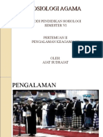 Pengalaman Keagamaan, 2