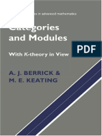 16.A. J. Berrick, M. E. Keating, Categories and Modules with K-theory in View