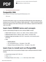 Postgresql Dba: Learn Basic Rdbms Terms and Concepts