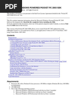 Microsoft Windows Powered Pocket PC 2003 SDK