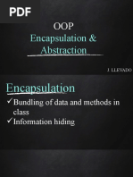 Lecture 4 OOP - Encapsulation & Abstraction