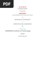 Seminar On 3g Vs Wifi