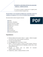 Trabajo Correspondiente A Recuperación de Nota Segundo Parcial