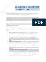 8 Maneras de Aumentar La Productividad en Los Talleres de Producción