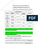 Constitucion Aacionaria Sas