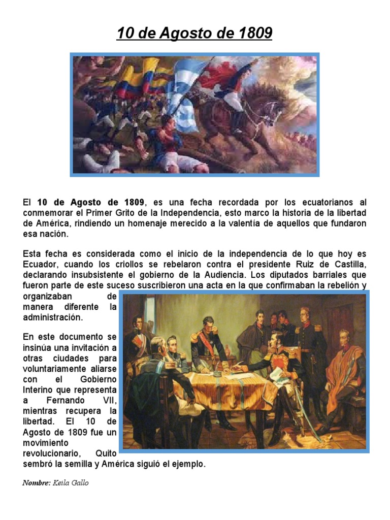 10 de Agosto de 1809 | PDF | Viajes y turismo