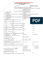 Diagnostic Test Math 10