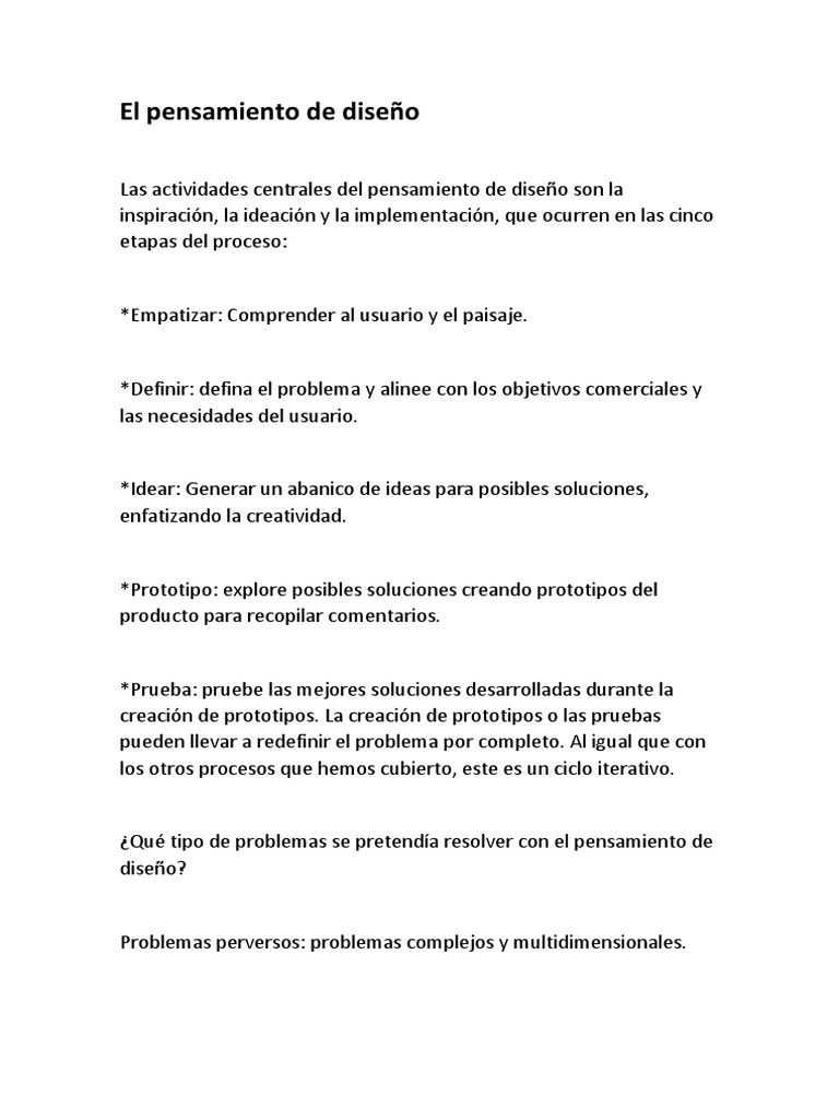 El pensamiento de diseño PDF