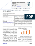 Determinants of Customer Satisfaction and Customer Loyalty (Case Study of Café Grind & Pull Makassar)