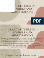 Basic Stitches in Symbols and Abbreviations