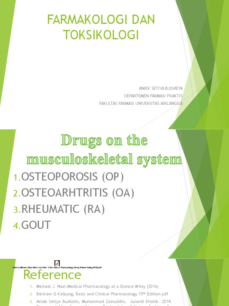 Pharmacology of Musculoskeletal Disorders | PDF | Bone | Osteoarthritis