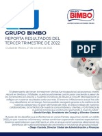 Grupo Bimbo Reporta Resultados Del 3T22