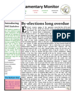 Parliamentary Monitor: By-Elections Long Overdue