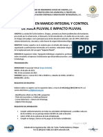 Contenido Tematico Del Diplomado en Impacto Pluvial. PDF