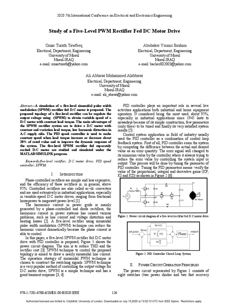 Ieee PWM | PDF | Rectifier | Control Theory