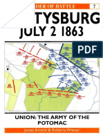 Osprey - Order of Battle 007 - Gettysburg July 2-1863. Union - The Army of The Potomac