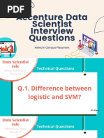 Accenture Data Scientist Interview Questions