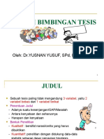 Materi Bimbingan Tesis