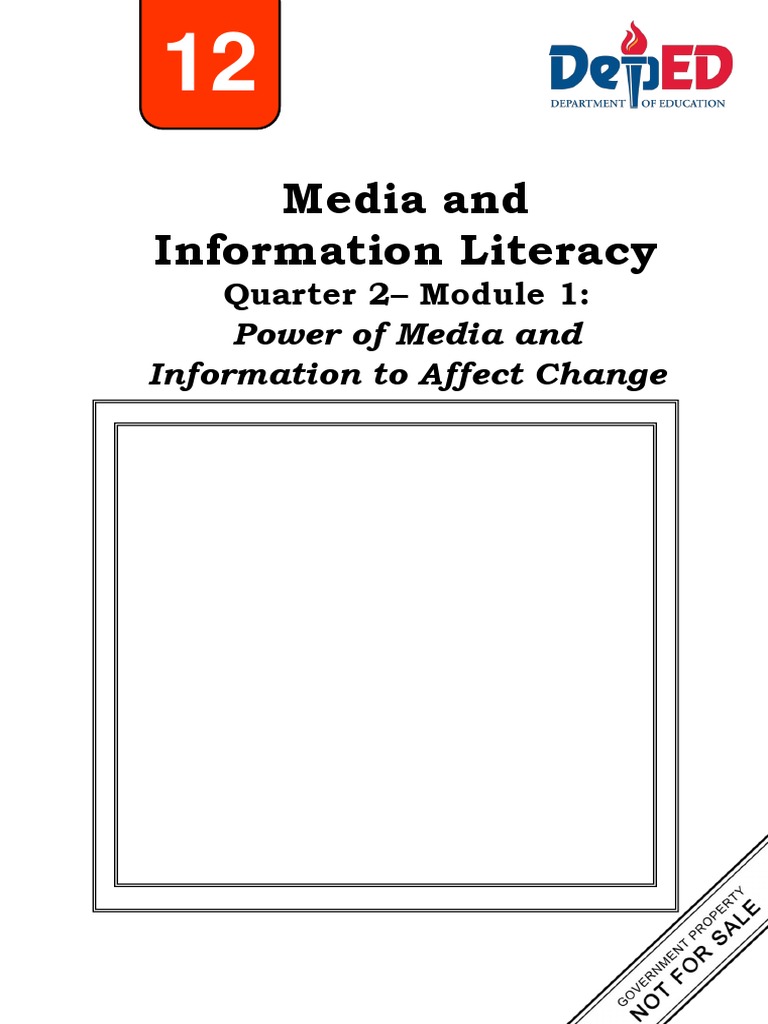 Media and Information Literacy Module 001 | PDF | Opinion Poll | Media ...