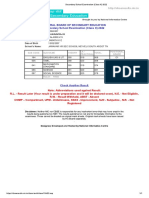 Secondary School Examination (Class X) 2022 B.BHAIRAVRAJ