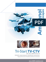 Tri-Start TV-CTV: MIL-DTL-38999 Series III EN3645 Subminiature Cylindrical Connectors