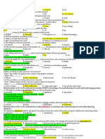 Answer Key To 2000 Mcq. 1 100