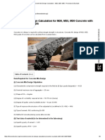 Concrete Mix Design Calculation - M20, M25, M30 - Procedure & Example