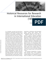 Historical Resources For Research in International Education (1851-1950)