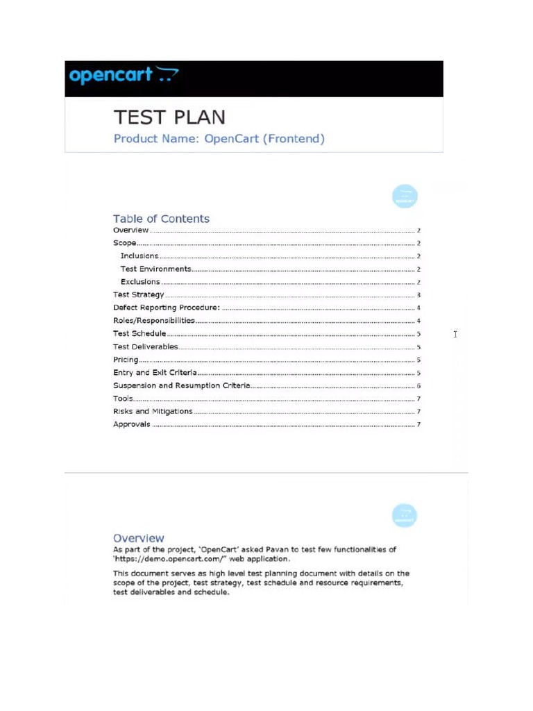 Test Plan Document | PDF