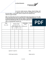 Family Supplementaryquestionnaire