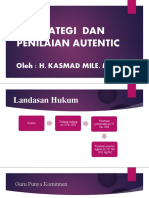 STRATEGI  DAN PENILAIAN AUTENTIC