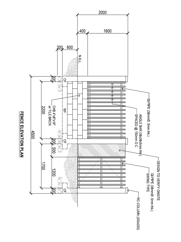 Fence Elevation PDF