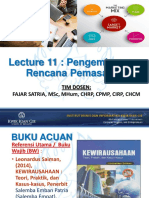 Tugas - Kewirausahaan - Lecture 11 - Pengajar Fajar Satria