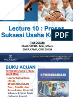 Tugas - Kewirausahaan - Lecture 10 - Pengajar Fajar Satria