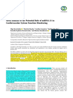 Review Article Meta-Analysis of The Potential Role of Mirna-21 in Cardiovascular System Function Monitoring