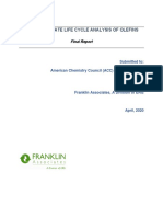 Cradle To Gate Life Cycle Analysis of Olefins