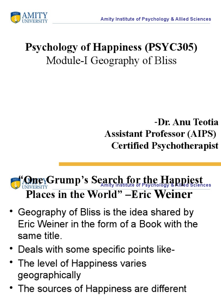 Geography of Bliss PDF