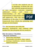 Site Analysis Framework