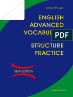 English Advanced Vocabulary and Structure Practice