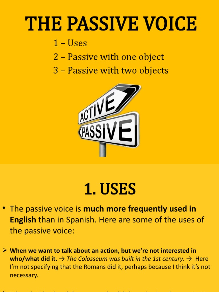 Understanding English Passive Voice | PDF | Verb | Subject (Grammar)
